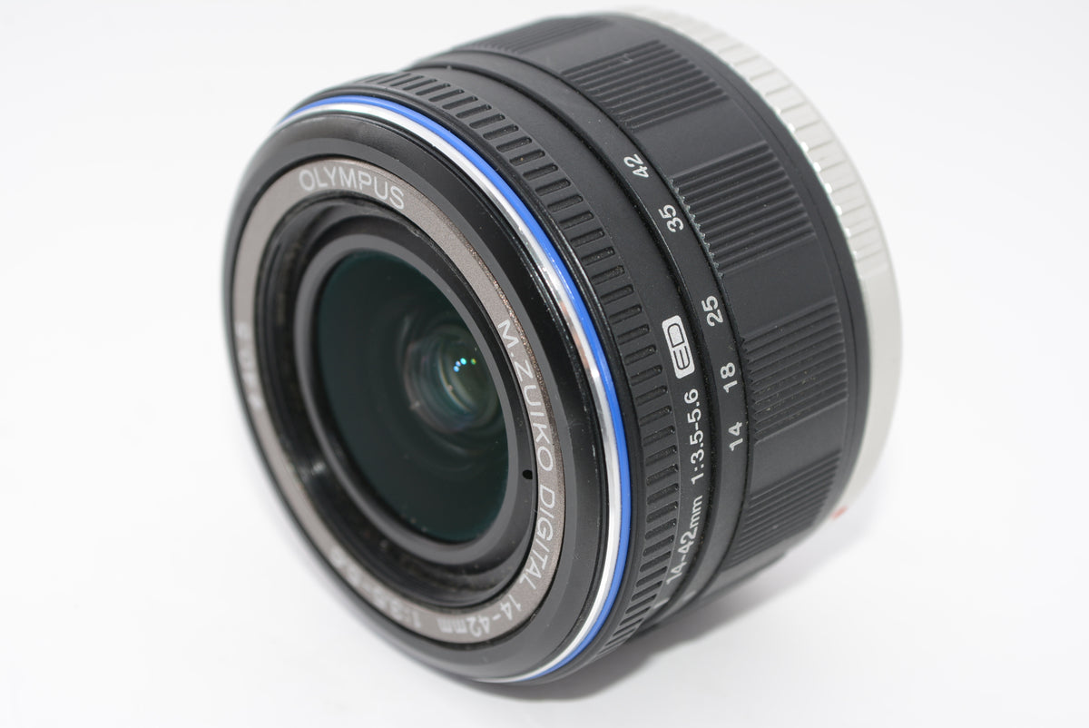 【外観並級】OLYMPUS 標準ズームレンズ M.ZUIKO DIGITAL ED 14-42mm F3.5-5.6 ブラック