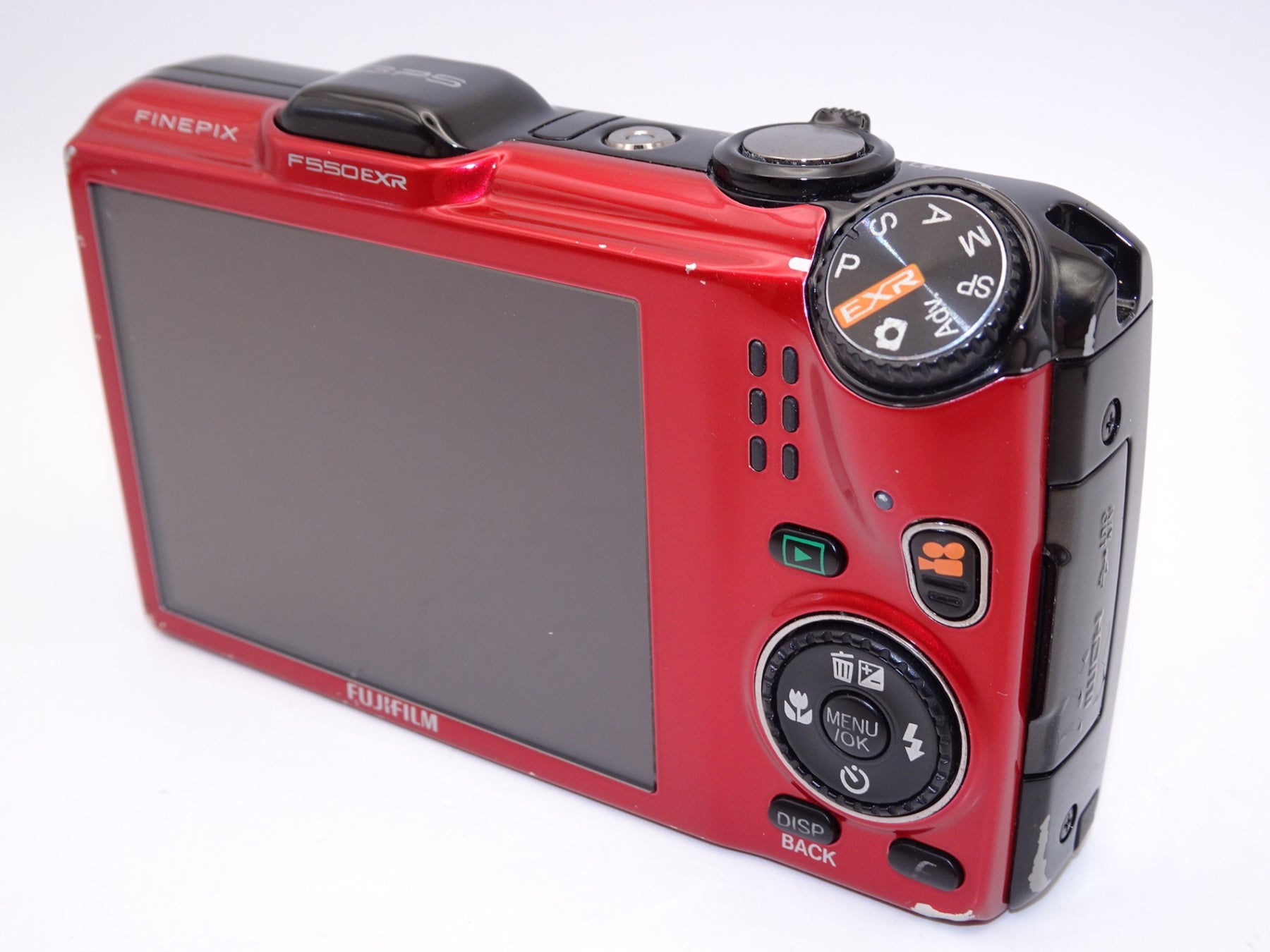 【外観並級】FUJIFILM デジタルカメラ FinePix F550EXR レッド FX-F550EXR R