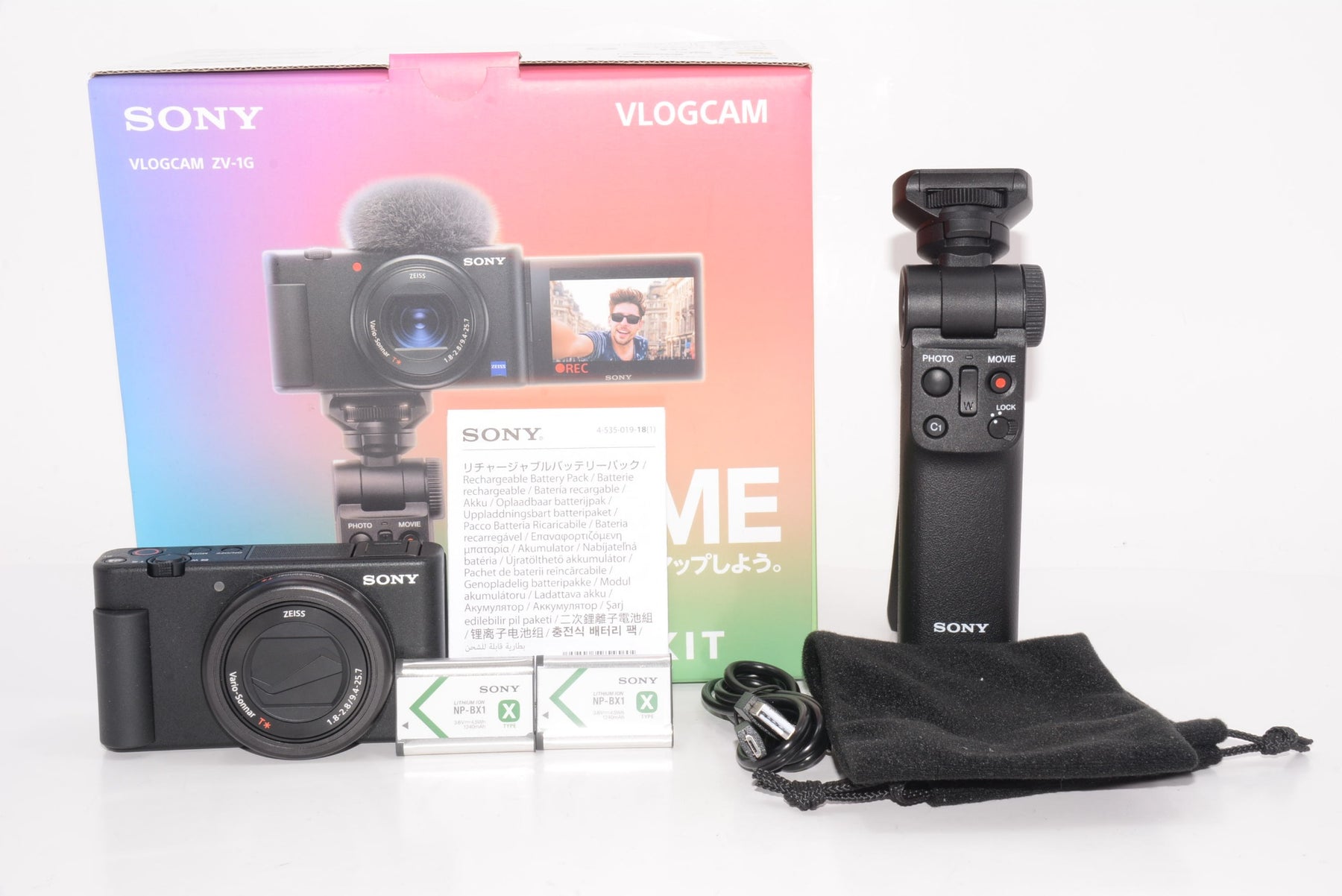 【ほぼ新品】ソニー Vlog用カメラ VLOGCAM シューティンググリップキット ZV-1G