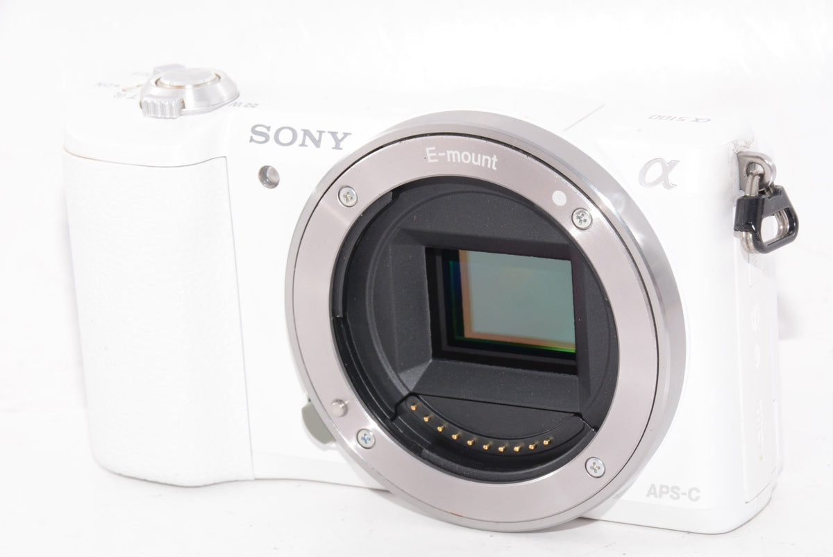 【外観特上級】ソニー SONY ミラーレス一眼 α5100 パワーズームレンズキット E PZ 16-50mm F3.5-5.6 OSS付属 ホワイト ILCE-5100L-W