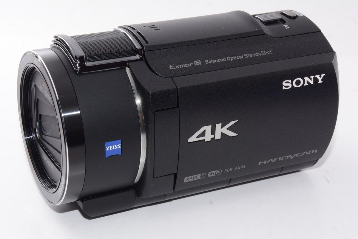 【外観特上級】ソニー / 4K / ビデオカメラ / Handycam / FDR-AX45A / ブラック / 内蔵メモリー64GB / 光学ズーム20倍 / 空間光学手ブレ補正 / FDR-AX45A B