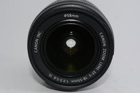 【外観特上級】Canon 標準ズームレンズ EF-S18-55mm F3.5-5.6 IS