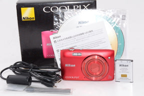 【外観特上級】Nikon デジタルカメラ COOLPIX S3500 光学7倍ズーム 有効画素数 2005万画素 ラズベリーレッド S3500RD