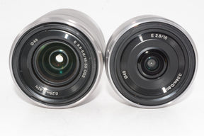 【外観特上級】SONY ミラーレス一眼 α NEX-5  16mm F2.8+18-55mm F3.5-5.6