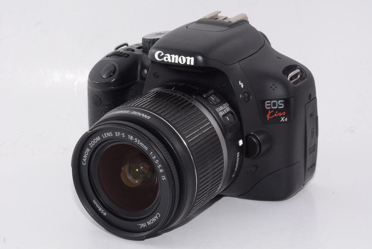 【外観特上級】Canon デジタル一眼レフカメラ EOS Kiss X4 EF-S 18-55 IS レンズキット KISSX4-1855ISLK
