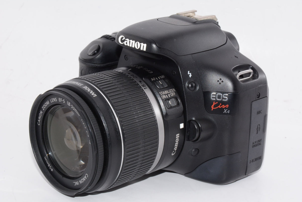 【外観並級】Canon デジタル一眼レフカメラ EOS Kiss X4 EF-S 18-55 IS レンズキット KISSX4-1855ISLK