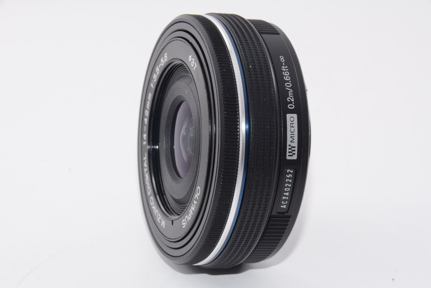 【外観特上級】OLYMPUS 電動式パンケーキズームレンズ M.ZUIKO DIGITAL ED 14-42mm F3.5-5.6 EZ BLK