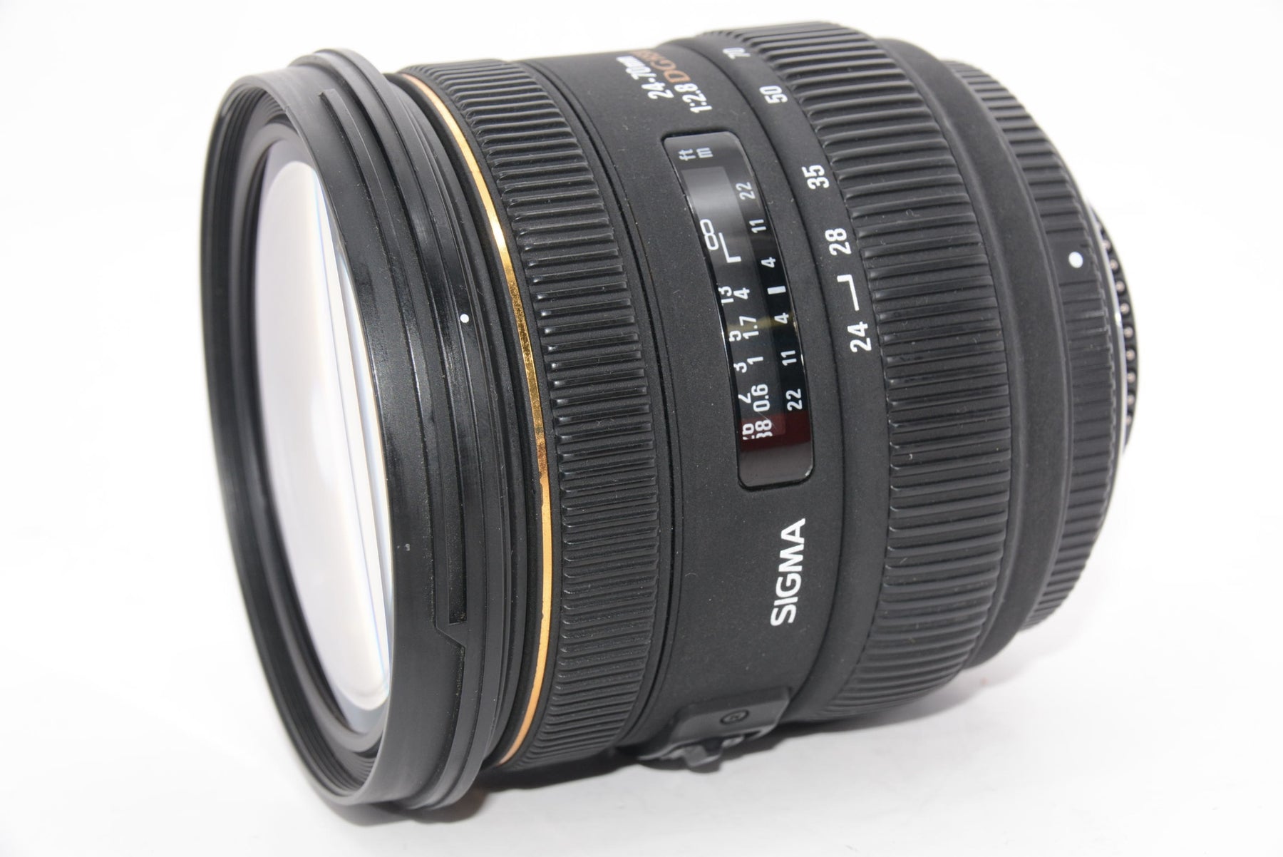 【外観並級】SIGMA 標準ズームレンズ 24-70mm F2.8 IF EX DG HSM ニコン用 フルサイズ対応 571559