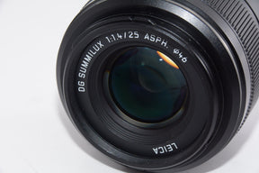【外観特上級】パナソニック マイクロフォーサーズ用 DG SUMMILUX 25mm/F1.4 ASPH. ブラック H-X025