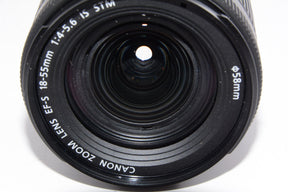 【外観特上級】Canon 標準ズームレンズ EF-S18-55mm F3.5-5.6 IS STM