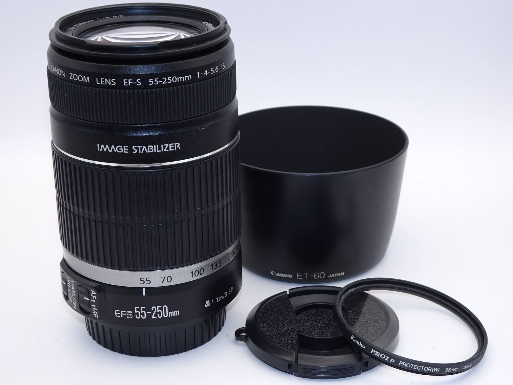 【外観特上級】Canon 望遠レンズ EF-S55-250mm F4-5.6 IS