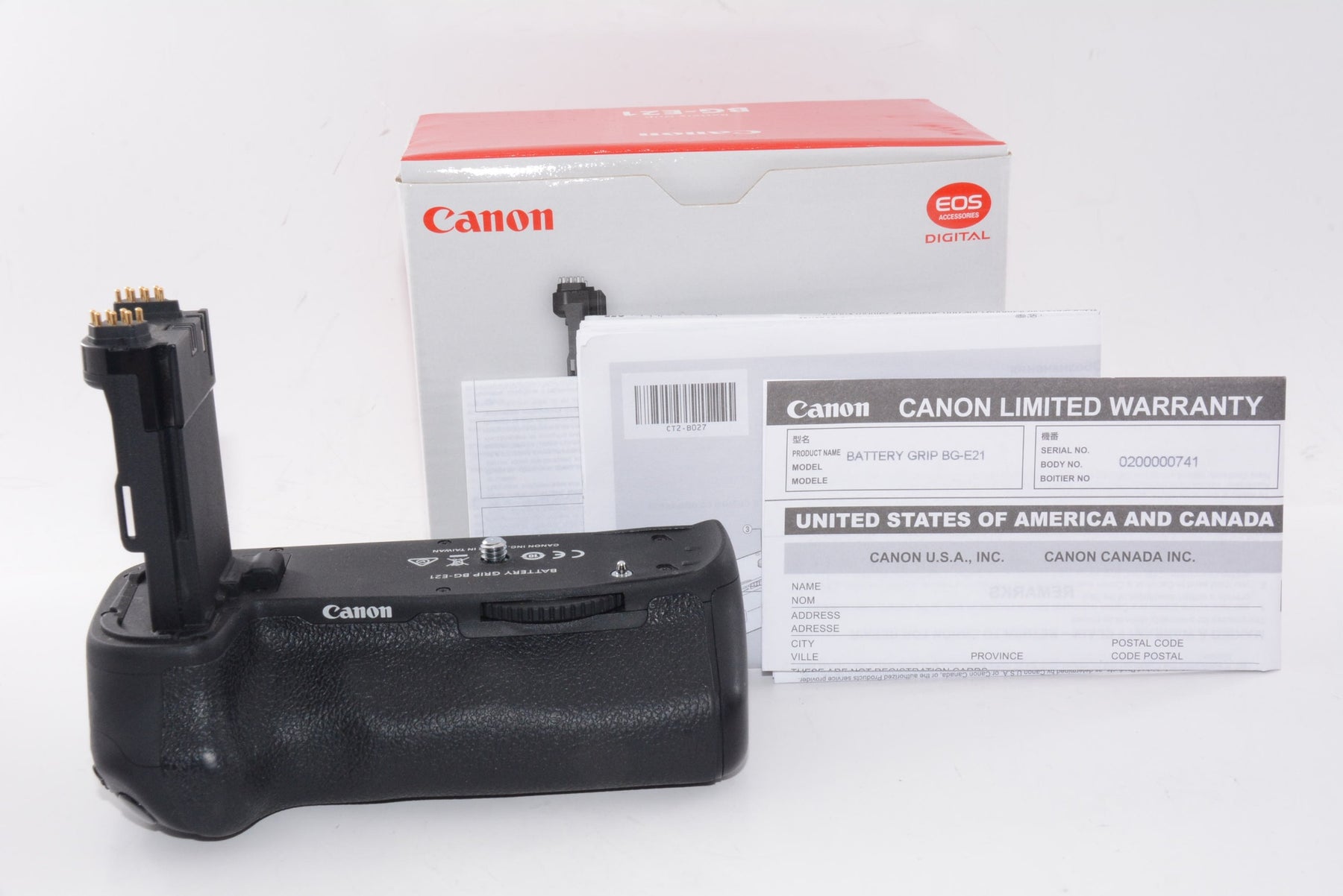 【外観特上級】キヤノン バッテリーグリップ BG-E21 EOS6DmarkII用 2130C001