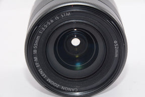 【外観特上級】Canon 標準ズームレンズ EF-M18-55mm F3.5-5.6IS STM