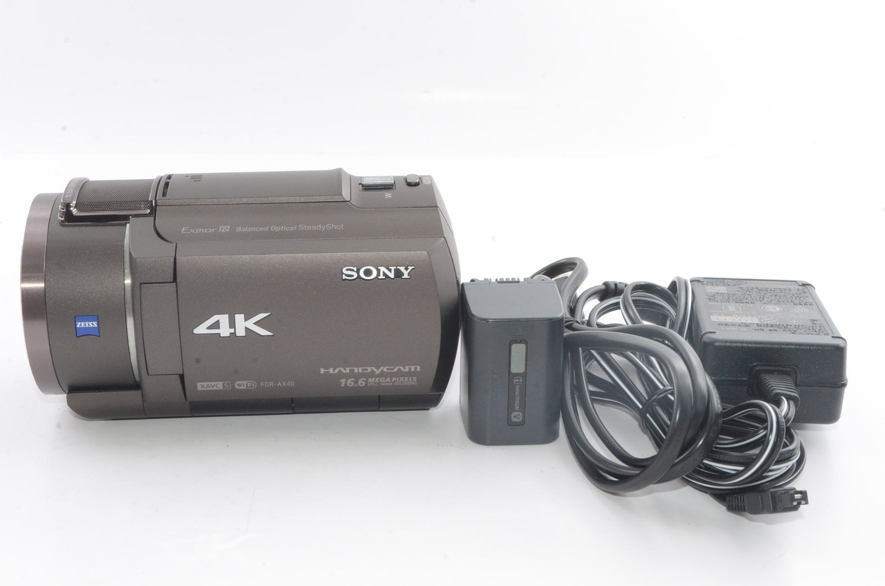 【外観特上級】ソニー SONY ビデオカメラ FDR-AX40 4K 64GB 光学20倍 ブロンズブラウン Handycam FDR-AX40 TIC