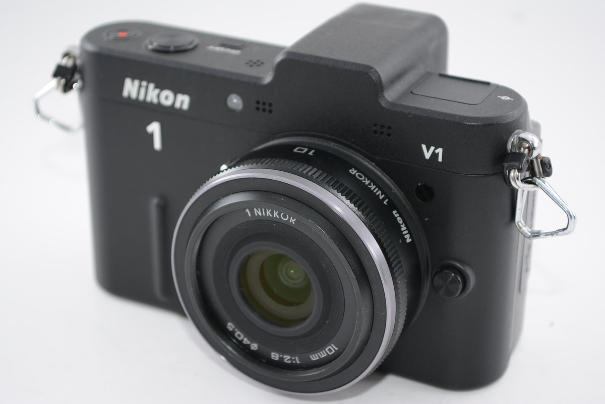 【外観並級】Nikon ミラーレス一眼カメラ Nikon 1  V1 薄型レンズキット ブラック