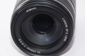 【外観並級】Canon 望遠レンズ EF-S55-250mm F4-5.6 IS