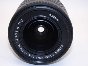 【外観特上級】Canon 標準ズームレンズ EF-S18-55mm F3.5-5.6 IS STM