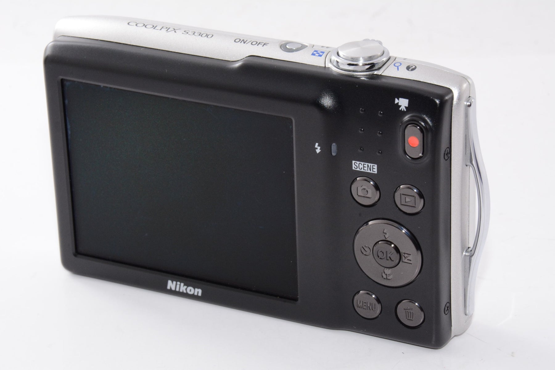 【外観特上級】Nikon デジタルカメラ COOLPIX  S3300 クリスタルシルバー