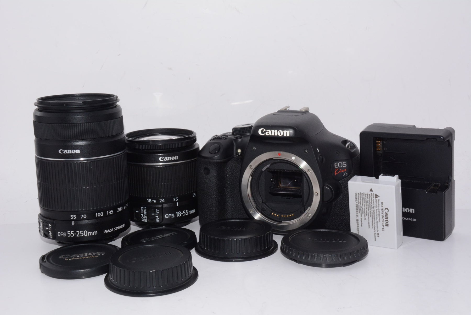 【外観並級】Canon デジタル一眼レフカメラ EOS Kiss X5 ダブルズームキット