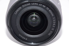 【外観特上級】Canon 標準ズームレンズ EF-M15-45mm F3.5-6.3IS STM(シルバー) ミラーレス一眼対応 EF-M15-45ISSTMSL