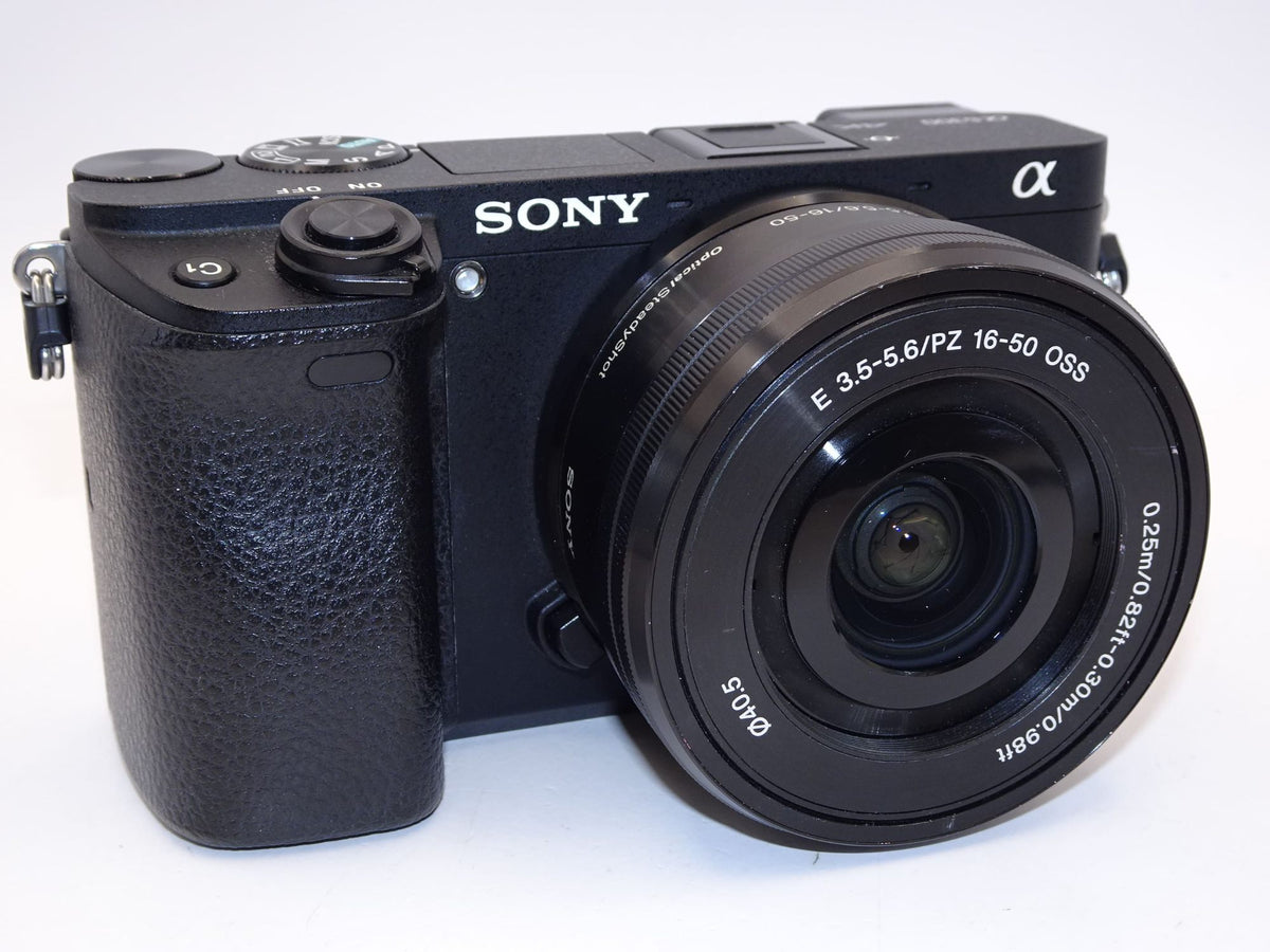 【外観並級】ソニー SONY ミラーレス一眼 α6300 パワーズームレンズキット E PZ 16-50mm F3.5-5.6 OSS ブラック ILCE-6300L B