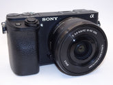 【外観並級】ソニー SONY ミラーレス一眼 α6300 パワーズームレンズキット E PZ 16-50mm F3.5-5.6 OSS ブラック ILCE-6300L B