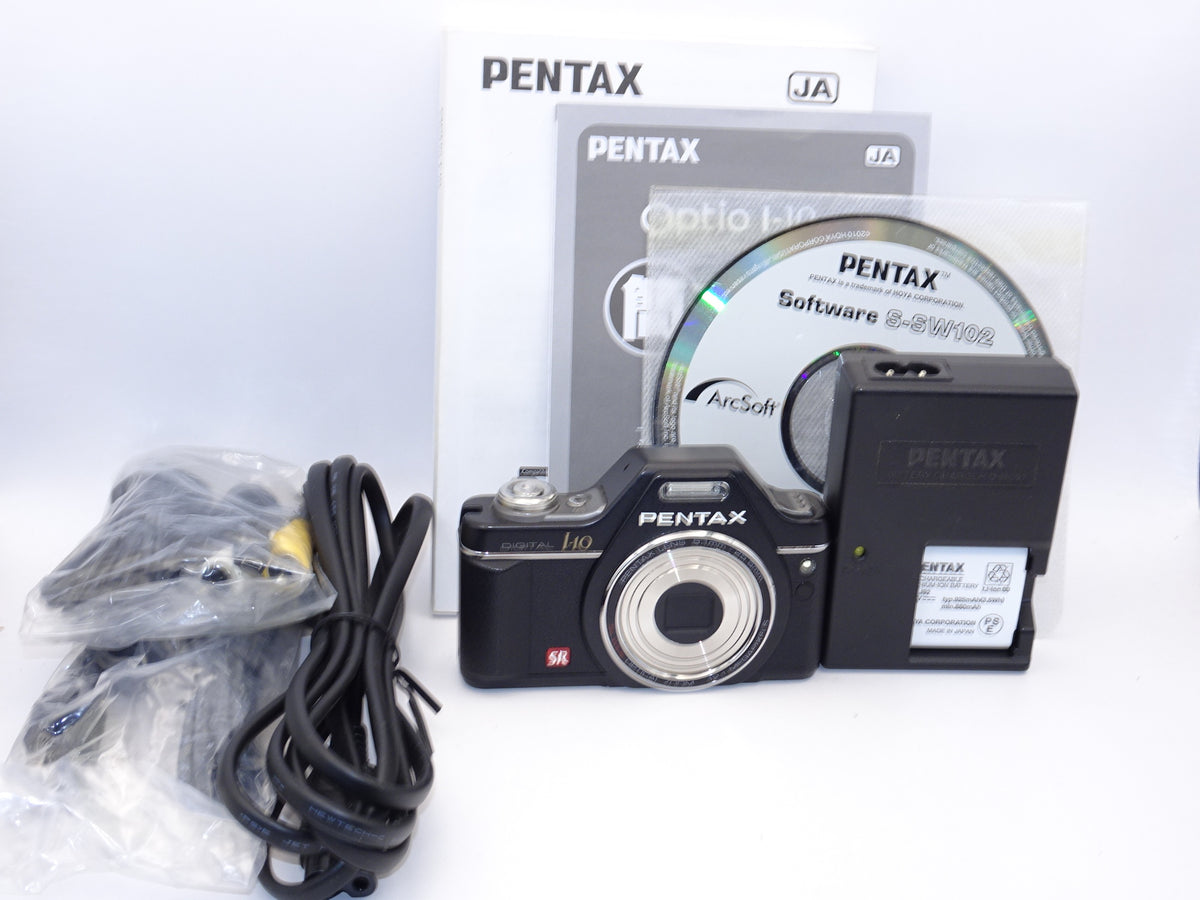 【外観特上級】PENTAX ペンタックス デジタルカメラ Optio I-10 ブラック