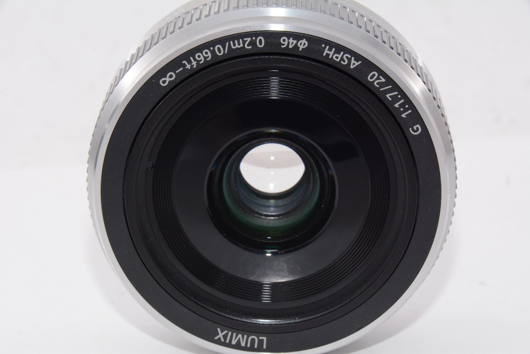【外観特上級】パナソニック 単焦点レンズ マイクロフォーサーズ用 ルミックス G 20mm/F1.7 II ASPH. シルバー H-H020A-S