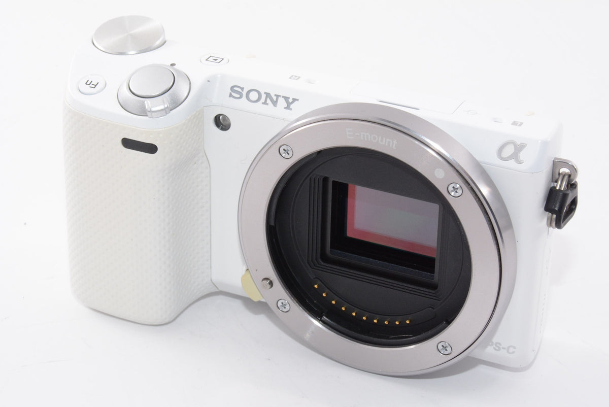 【外観特上級】ソニー SONY ミラーレス一眼 α NEX-5R パワーズームレンズキット キットレンズ:E PZ 16-50mm F3.5-5.6 OSS  ホワイト NEX-5RL/W