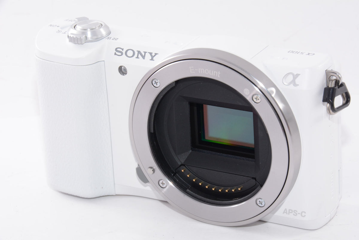 【外観特上級】ソニー SONY ミラーレス一眼 α5100 パワーズームレンズキット E PZ 16-50mm F3.5-5.6 OSS付属 ホワイト ILCE-5100L-W