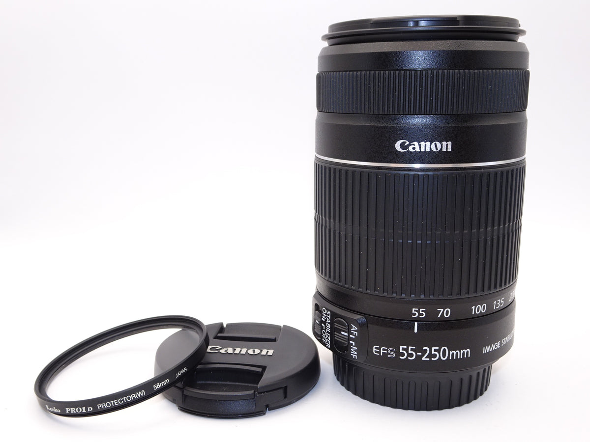 【外観特上級】Canon 望遠ズームレンズ EF-S55-250mm F4-5.6 IS II