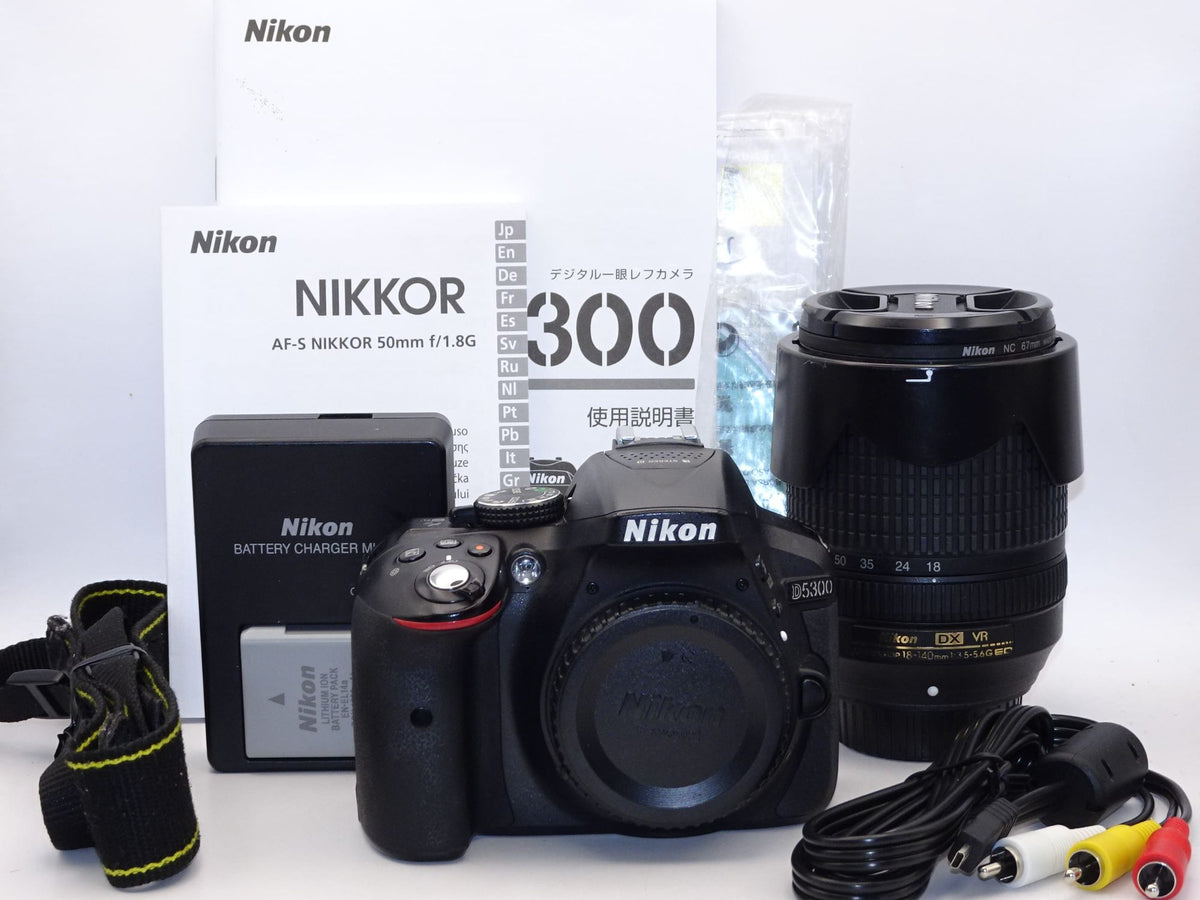 【外観並級】Nikon デジタル一眼レフカメラ  D5300 18-140VR レンズキット ブラック D5300LK18-140VRBK