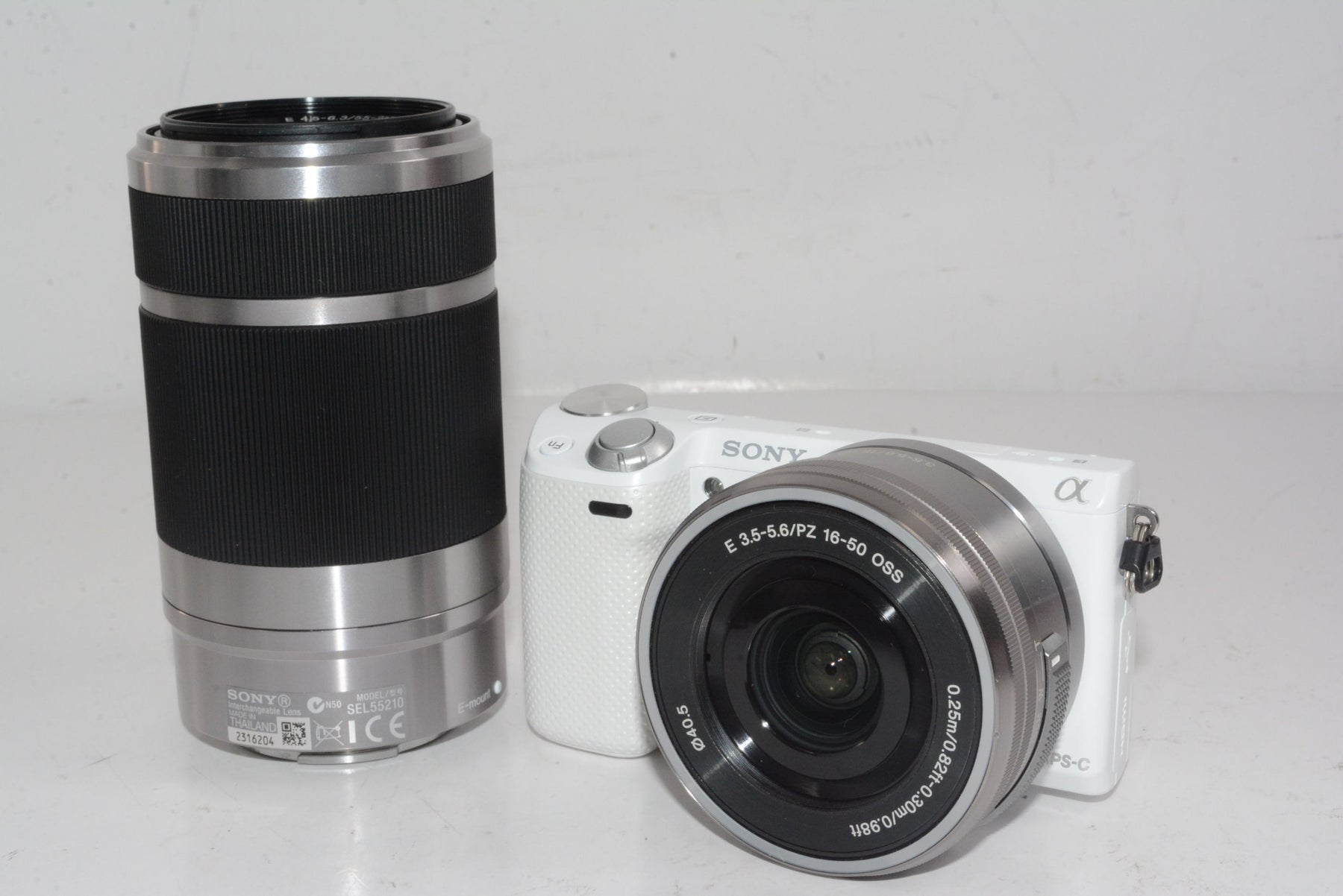 【外観特上級】SONY ミラーレス一眼カメラ NEX-5T ダブルズームレンズキット(ホワイト)