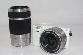 【外観特上級】SONY ミラーレス一眼カメラ NEX-5T ダブルズームレンズキット(ホワイト)