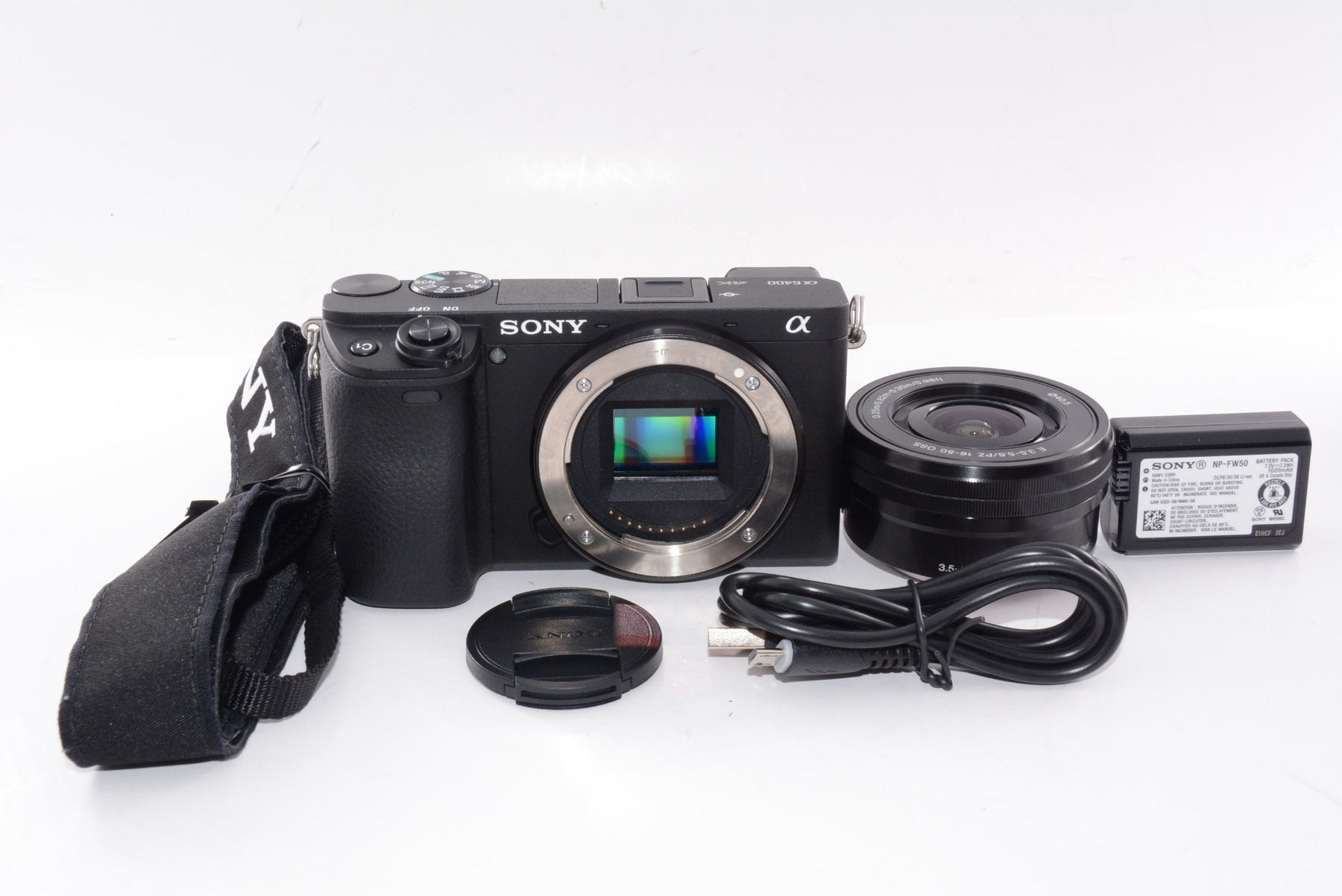 【外観特上級】ソニー ミラーレス一眼 α6400 パワーズームレンズキット E PZ 16-50mm F3.5-5.6 OSS ブラック ILCE-6400L B