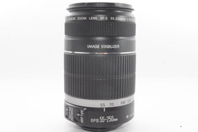 【外観特上級】Canon 望遠レンズ EF-S55-250mm F4-5.6 IS