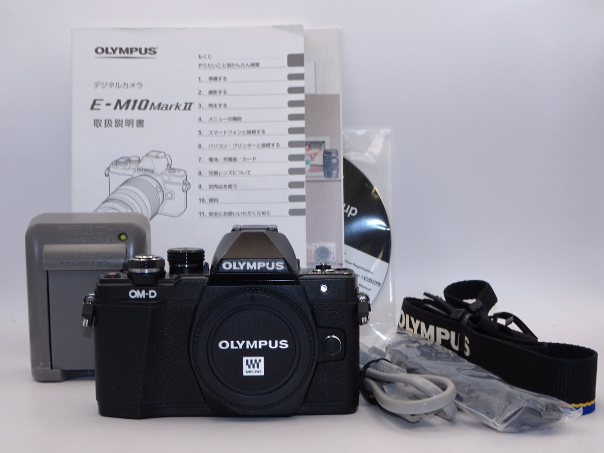 【外観特上級】OLYMPUS ミラーレス一眼 OM-D E-M10 MarkII ボディー ブラック