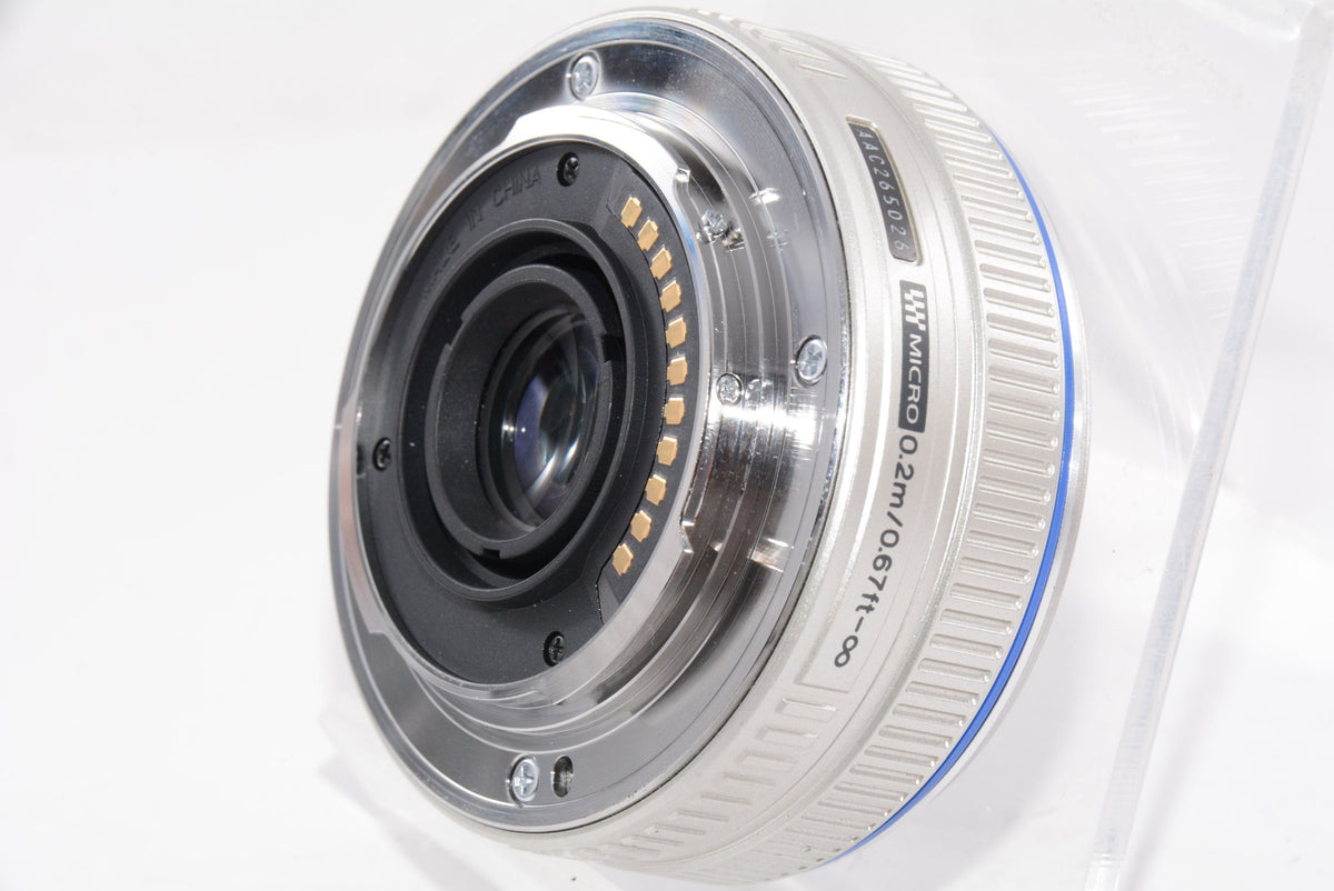 【外観並級】OLYMPUS パンケーキレンズ M.ZUIKO DIGITAL 17mm F2.8 シルバー