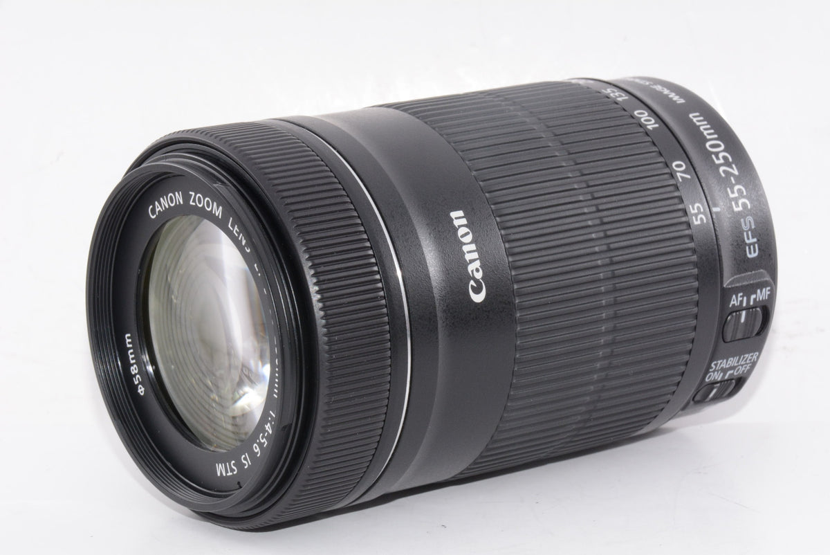 【外観特上級】Canon 望遠ズームレンズ EF-S55-250mm F4-5.6 IS STM
