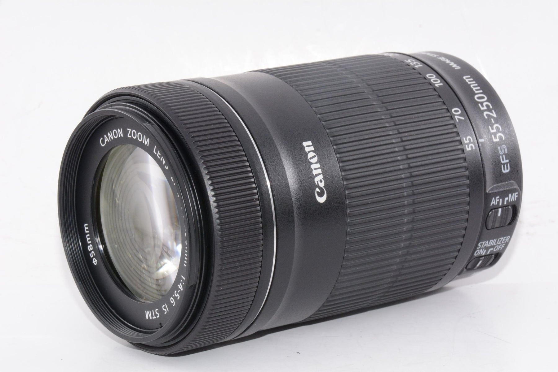【外観特上級】Canon 望遠ズームレンズ EF-S55-250mm F4-5.6 IS STM