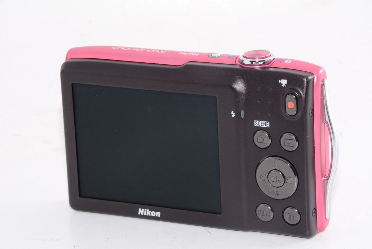 【外観特上級】Nikon デジタルカメラ COOLPIX (クールピクス) S3300 ストロベリーピンク S3300PK