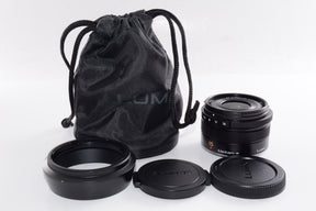 【ほぼ新品】パナソニック 単焦点 広角レンズ マイクロフォーサーズ用 ライカ DG SUMMILUX 15mm/F1.7 ASPH. ブラック H-X015-K