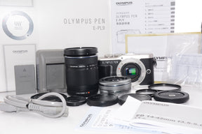 【外観特上級】OLYMPUS ミラーレス一眼カメラ PEN E-PL9 ダブルズームキット ブラック