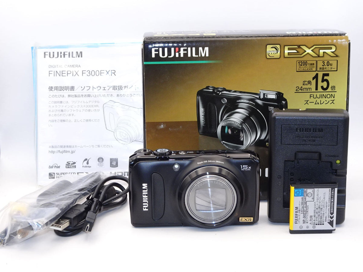 【外観特上級】FUJIFILM デジタルカメラ FinePix  F300EXR ブラック F FX-F300EXR B