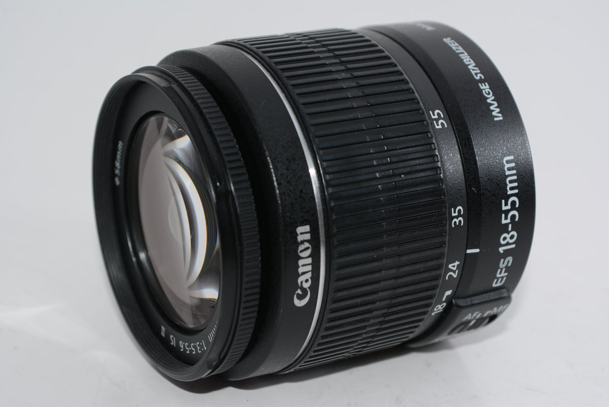 【外観並級】Canon 標準ズームレンズ EF-S18-55mm F3.5-.5.6 IS II