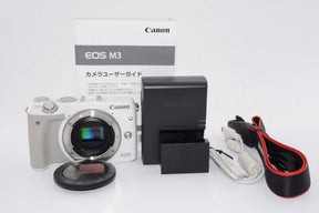 【外観特上級】Canon ミラーレス一眼カメラ EOS M3 ボディ(ホワイト) EOSM3WH-BODY