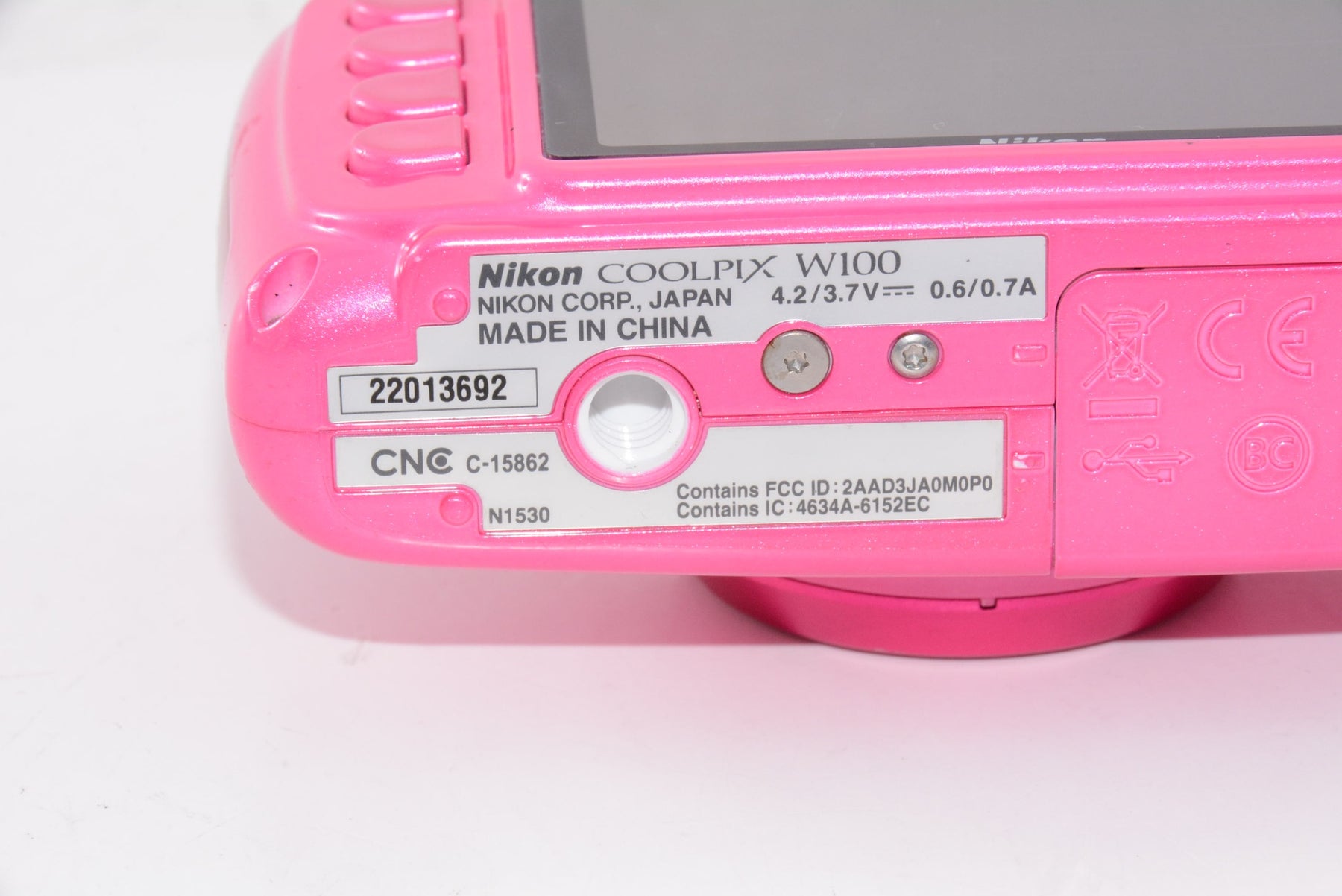 【外観並級】Nikon デジタルカメラ COOLPIX W100  ピンク