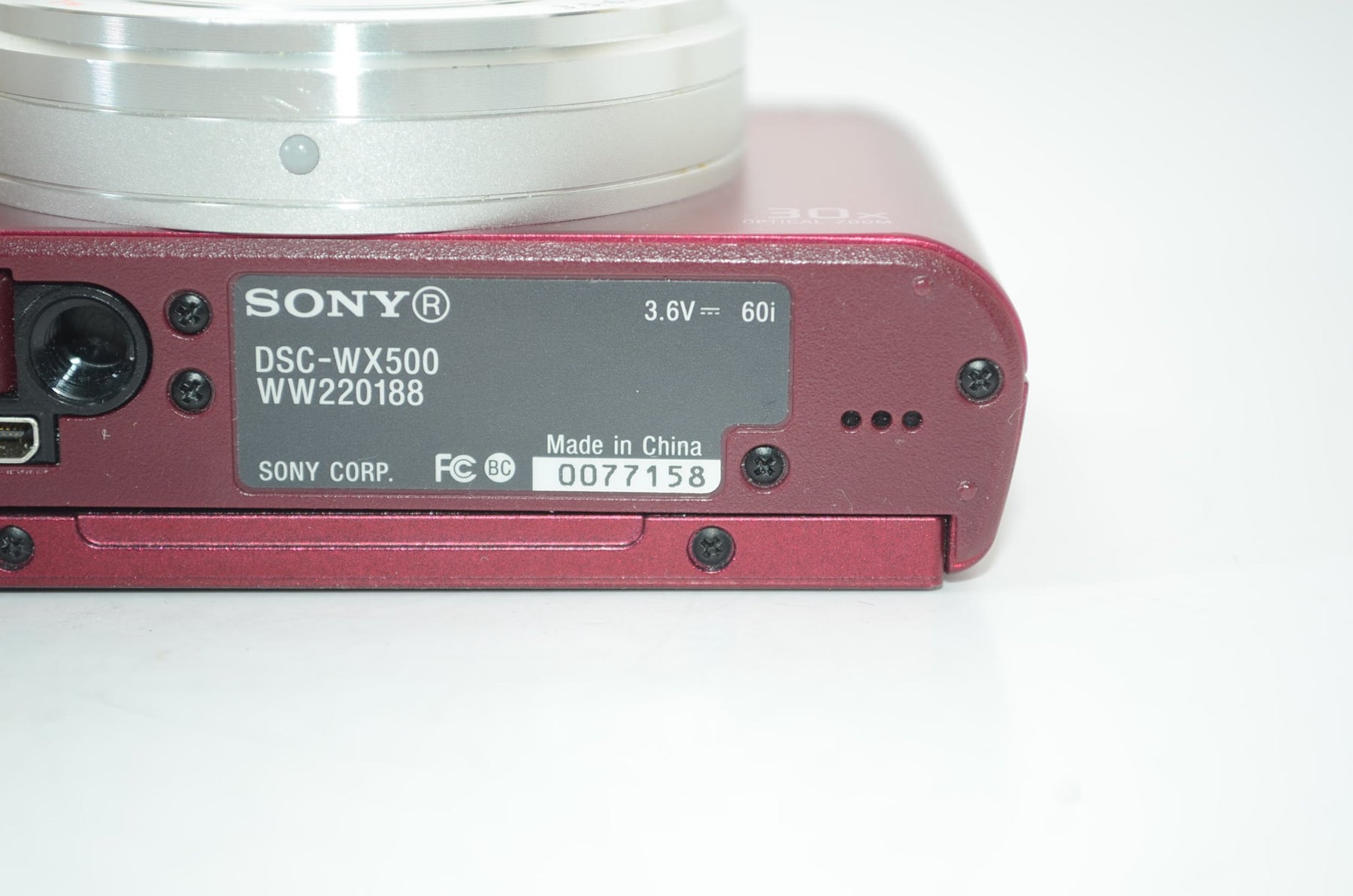 【外観特上級】ソニー SONY デジタルカメラ DSC-WX500 光学30倍ズーム 1820万画素 レッド Cyber-shot DSC-WX500 RC