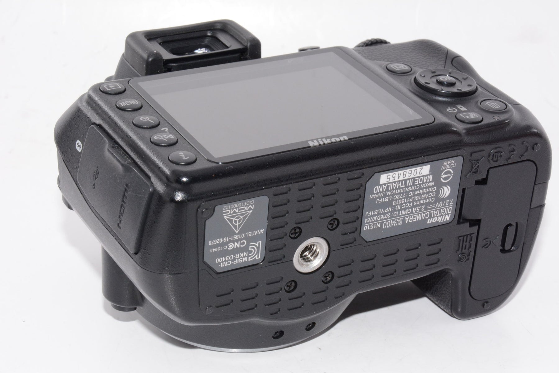 【外観並級】Nikon デジタル一眼レフカメラ D3400 AF-P 18-55 VR レンズキット ブラック D3400LKBK
