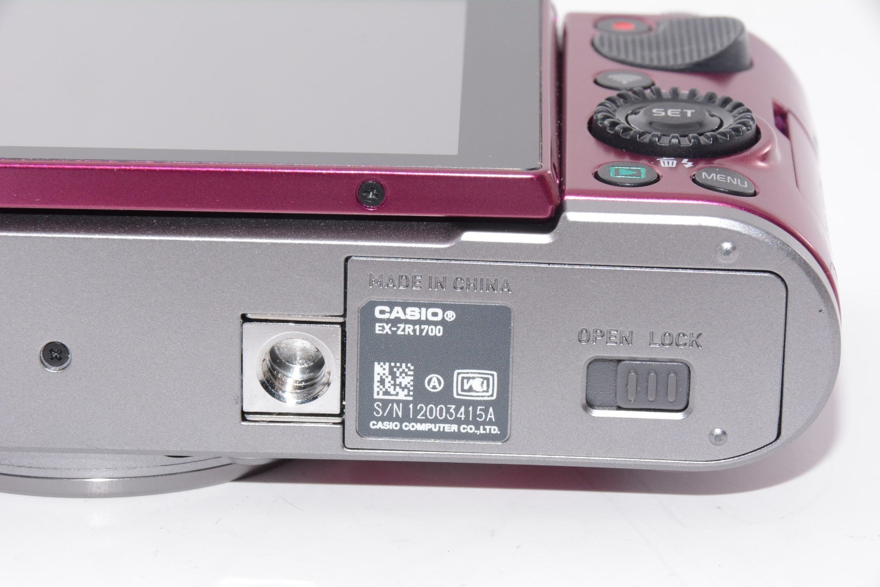 【外観特上級】CASIO デジタルカメラ EXILIM 自分撮りチルト液晶 EX-ZR1700WR ワインレッド